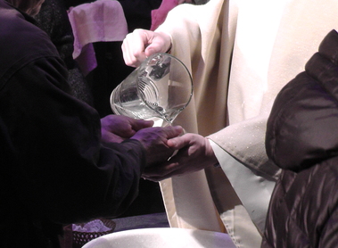 Handwaschung am Gründonnerstag