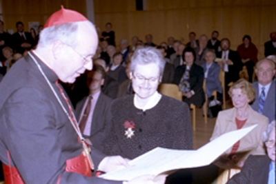 Friederike Valentin und Kardinal Christoph Schönborn