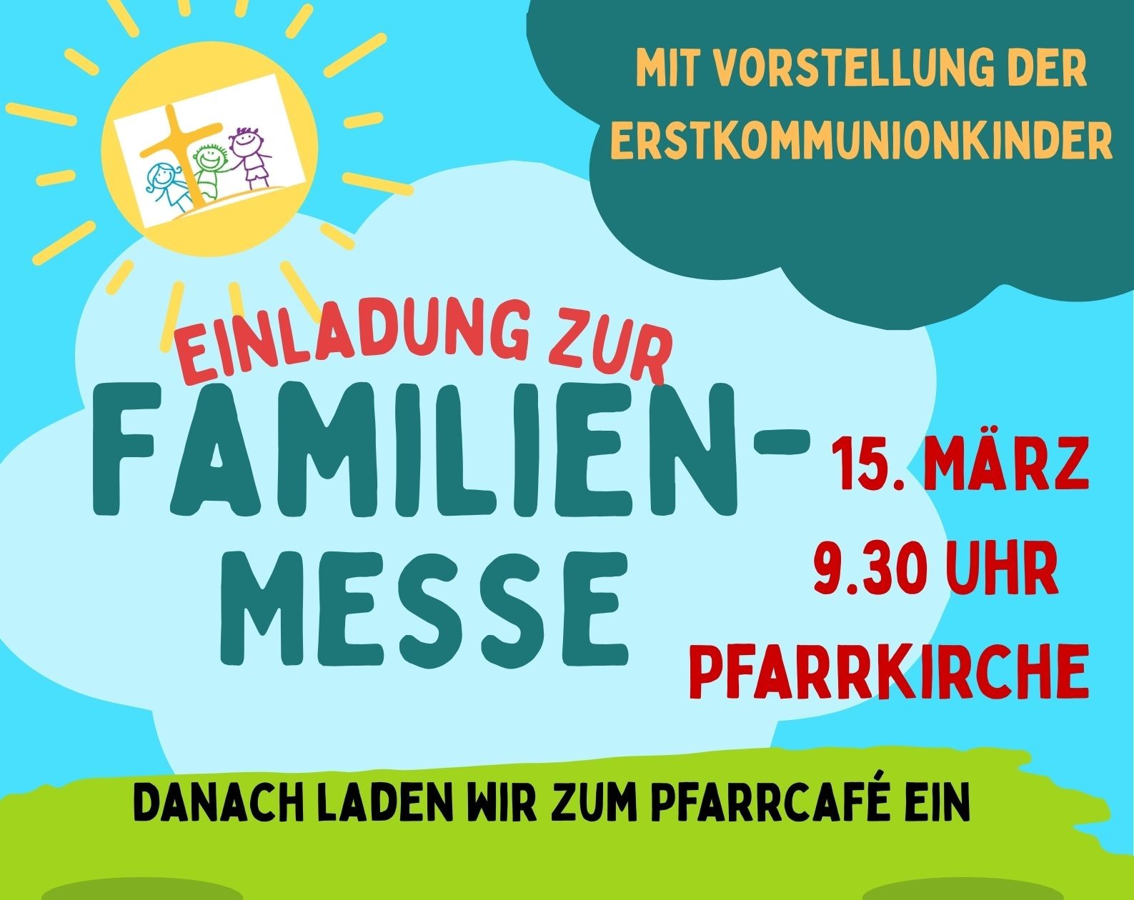 Colorful Playful Cute Illustrated Spring Carnival Event Poster - 1