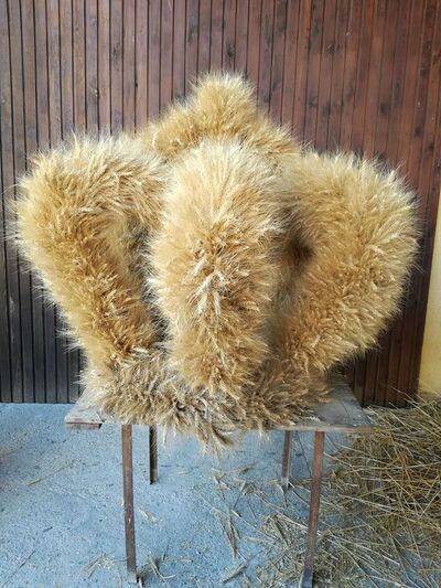 Flechten der Erntedankkrone