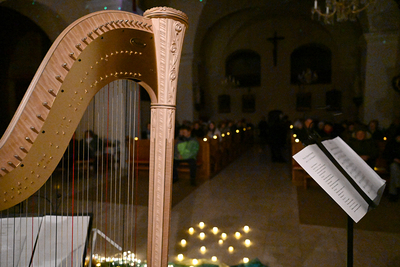 Konzert von Trio Cantilena in der Kirche in Asparn/Zaya