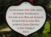 Zeit inne zu halten - Rotes Kreuz