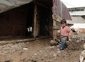 Kind in Flüchlingslager/Caritas