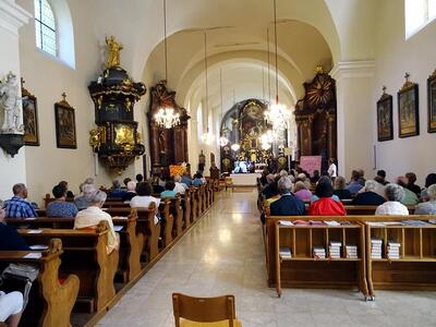 Johanna Hiess seit 50 Jahren Organistin in Asparn/Zaya