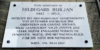 Hildegard Burjan Gedenktafel / Archiv