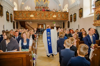 Feier der heurigen Erstkommunion am Hochfest Christi Himmelfahrt