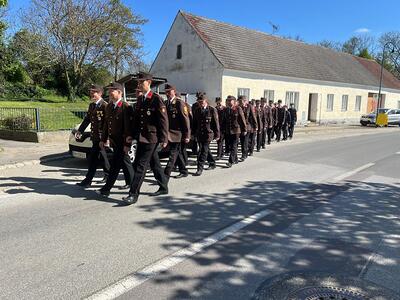 Feier der Florianimesse in der Kirche in Wenzersdorf