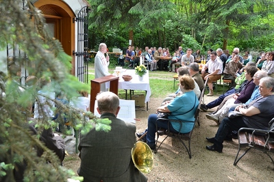 Die Jagdgesellschaft Gnadendorf lud zur Jägermesse bei der Bildeiche ein.