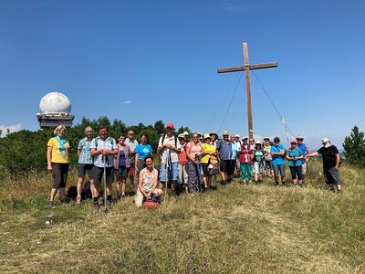 Pilger machten Station in Asparn/Zaya