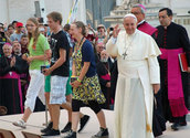 Ministranten treffen Papst Franziskus/www.minifundus.net