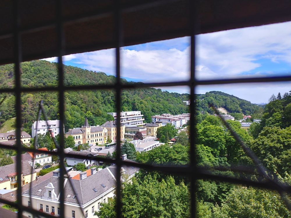 Blick auf Kaltenleutgeben vom Kirchturm