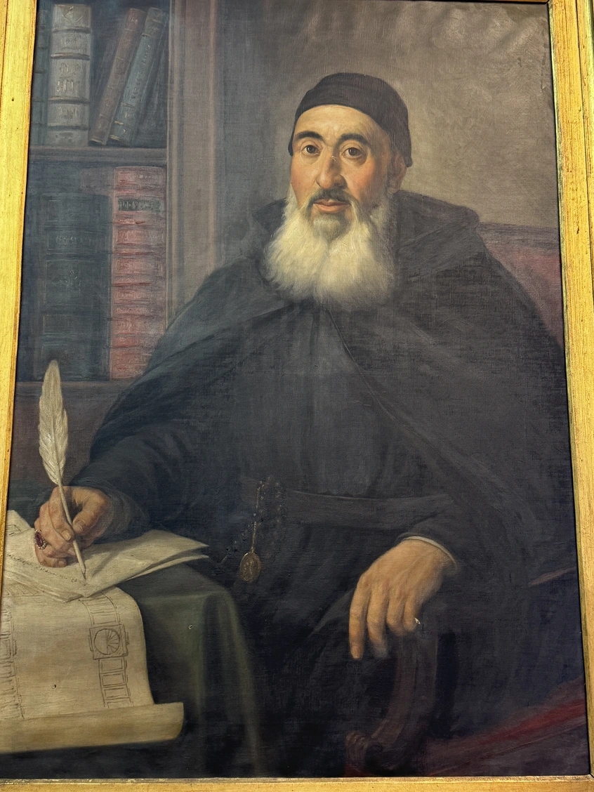 Ein Gemälde von Mechitar von Sebaste, dem Stifter der Mechitaristen