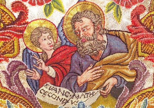 Apostel Matthäus mit einem Engel