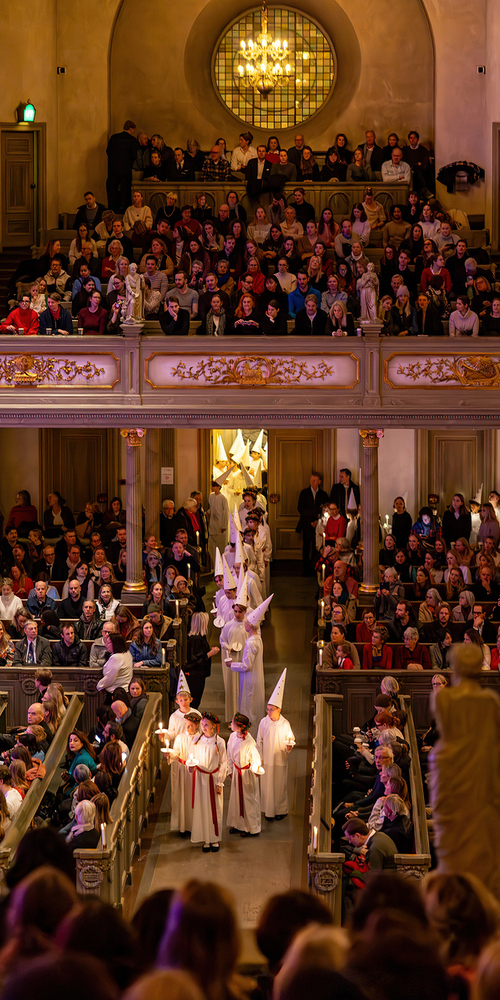 Konzert zu Lucia in Stockholm Schweden.