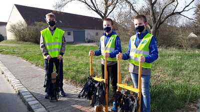 Ratschergruppe in Asparn/Zaya