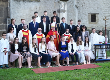 Gruppenbild von der Firmung in Ulrichskirchen
