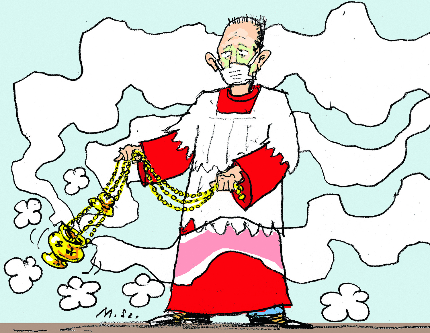 Zeichnung Thuriferar