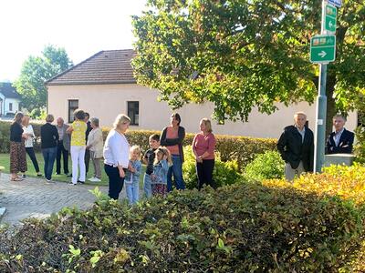 Feier in der Kirche in Ameis