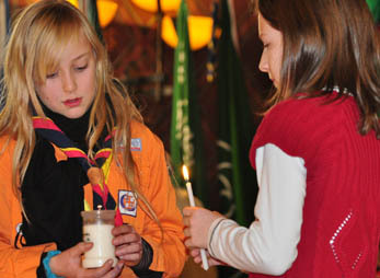 Friedenslicht, Pfadfinder, Kinder