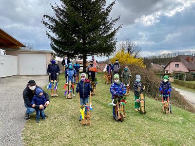 Ratschergruppe in Gnadendorf