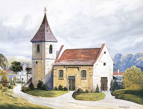 Die 'alte', 1826 abgebrochene Pauluskirche des Mittelalters