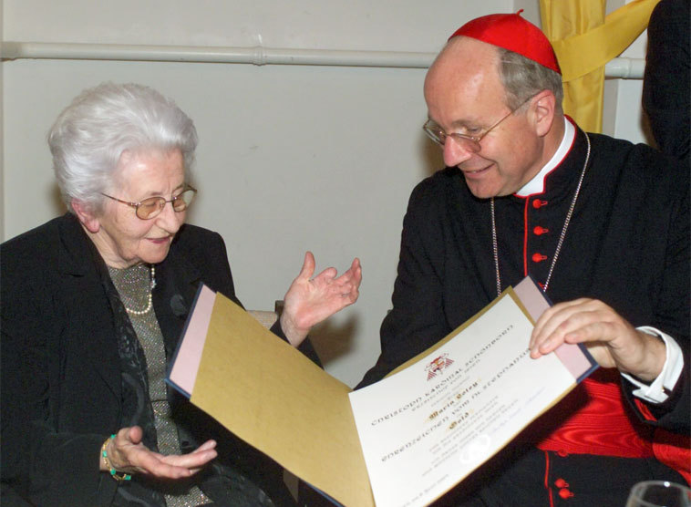 Kardinal Schönborn und Maria Loley