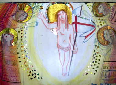 Himmelfahrt Christi. Detail aus dem gr