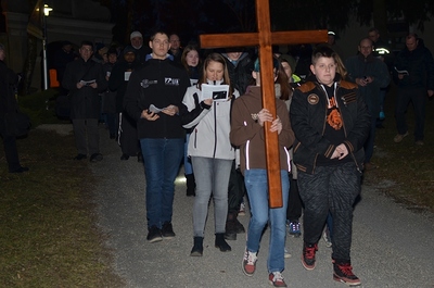 Straßenkreuzweg in Gnadendorf am 3. März 2017