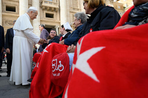 Malteser Pilger bei Papst Leo XIV: