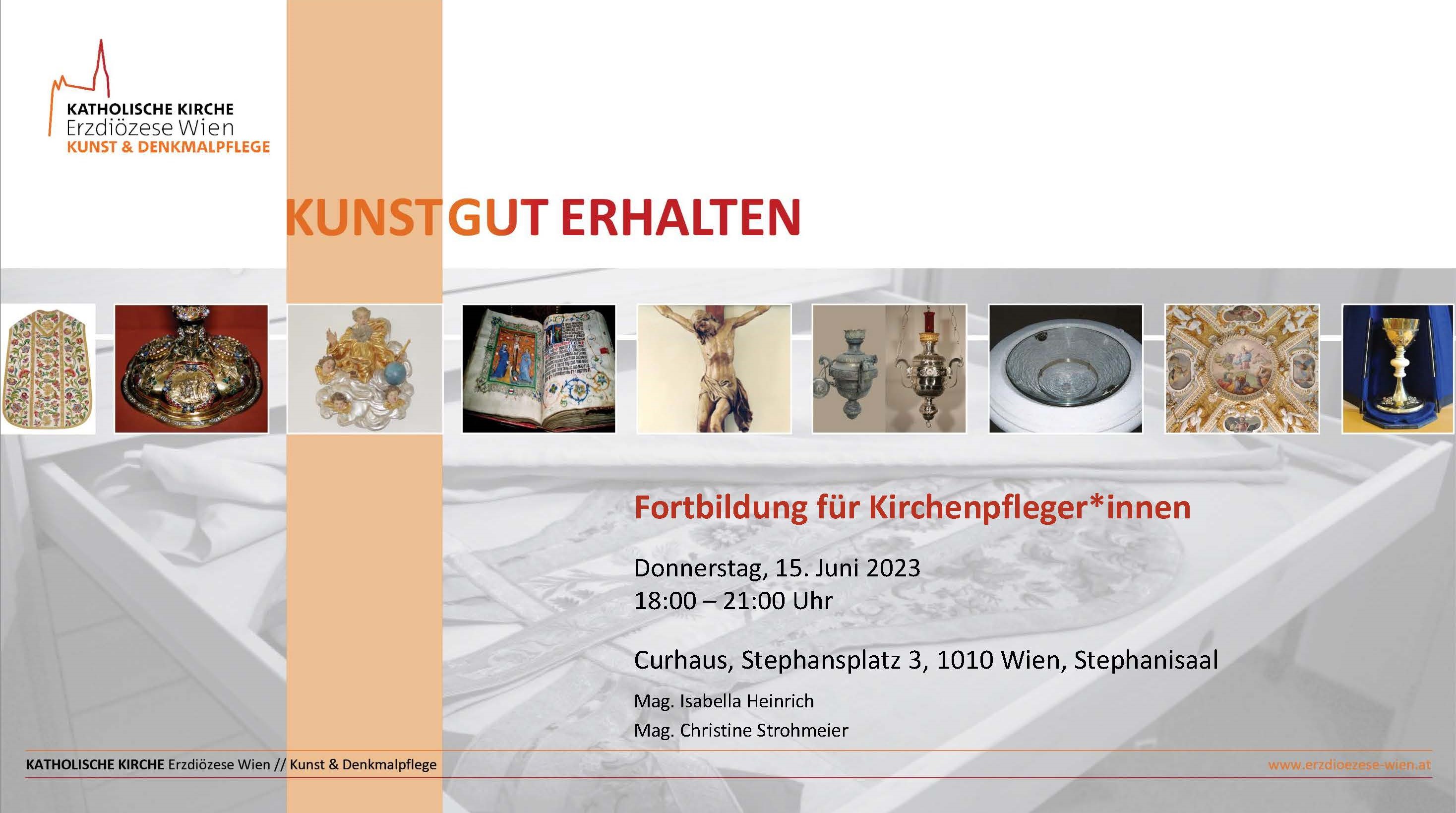 Einladung zur Fortbildung für Kirchenpfleger*innen