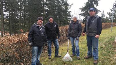 Gnadendorfer Bevölkerung säuberte öffentliche Plätze