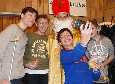 Selfie mit dem Nikolaus