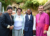 Wallfahrtsmesse bei der Lourdesgrotte im Wienerwald mit Erzbischof Josef Grünwidl.