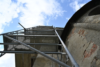 Aufbau des Baugerüstes