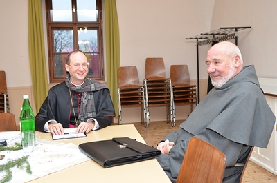 Bischof Turnovszky und Pater Christian Fichtinger