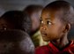 A group of primarty school children participate in a class in Enchoro, Western Kenya on 19th February, 2009. Mary's Meals, a Scottish NGO, alongwith Tescoes supermarket sponsor each child at the school to have one good meal a day. 