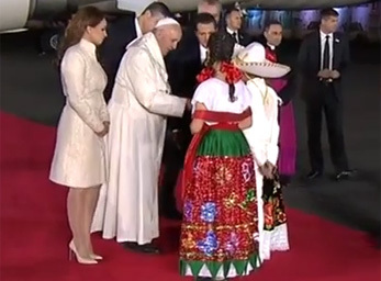 Ankunft am Flughafen von Mexiko-City