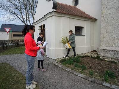Straßenkreuzweg in der Pfarre Ameis