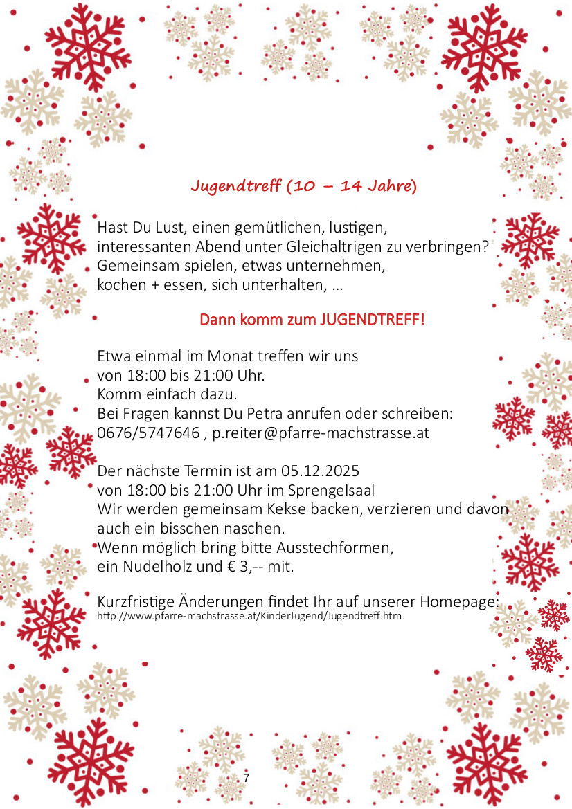 Kinderbrief Seite 7 / Pfarre Machstraße