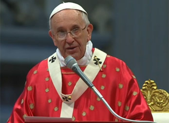 Papst Franziskus in Pfingstpredigt