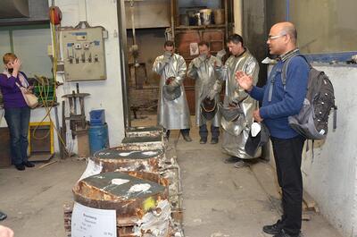Besichtigung der Glockengießerei Grassmayr und Glockenguss