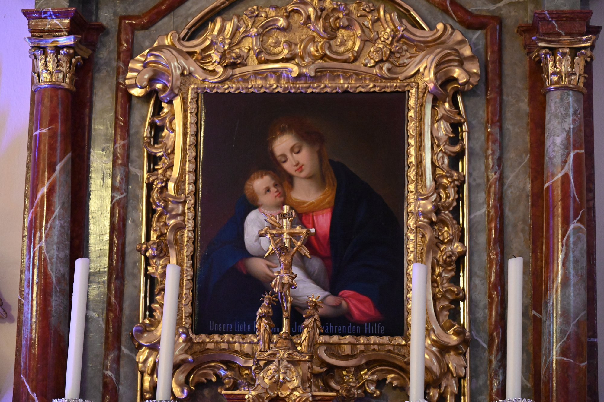 Altarbild in der Kirche in Martinsdorf