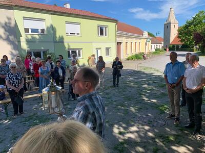 Feier des Fronleichnamsfestes in Ameis