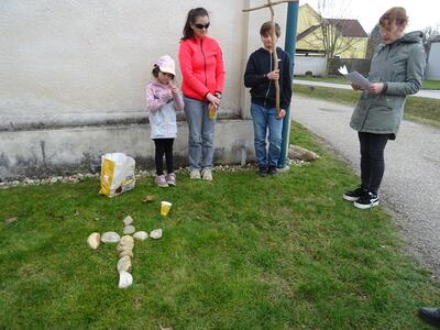 Straßenkreuzweg in der Pfarre Ameis