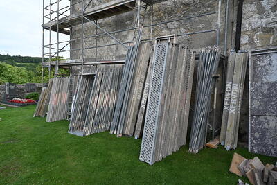 Aufbau des Baugerüstes