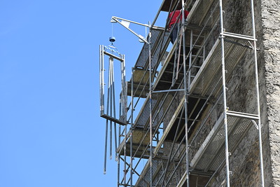 Aufbau des Baugerüstes