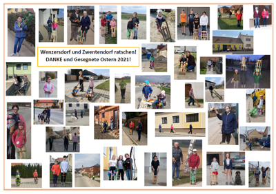 Ratschen in Wenzersdorf/Zwentendorf