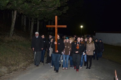 Straßenkreuzweg in Gnadendorf am 3. März 2017