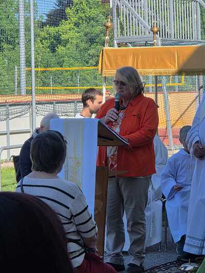 Ingrid Ahorn, Messe, Fronleichnamsprozession