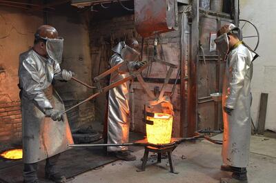 Besichtigung der Glockengießerei Grassmayr und Glockenguss